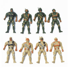 Load image into Gallery viewer, 4cps 5-Joint Soldier 9cm Soldier Special Forces Soldier Boy Static Model Sand Table Toy