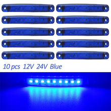 Load image into Gallery viewer, 10PCS 9 SMD Light Oval Clearance Trailer 24V Truck Lorry Caravan Camion LED Side Marker Indicator Lamp 12V Luces Remolque