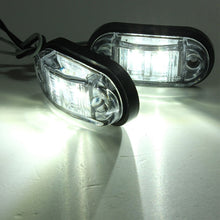Load image into Gallery viewer, 10PCS Warning Light LED Diode Light Oval Clearance Trailer Truck Orange White Red LED Side Marker Lamp 12V 24V Truck Accessorie