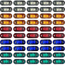 Load image into Gallery viewer, 10PCS Warning Light LED Trailer Camion Orange 12V 24V LED Side Marker Truck Accesorios Parking Lights for Truck Parts