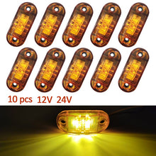 Load image into Gallery viewer, 10PCS Warning Light LED Trailer Camion Orange 12V 24V LED Side Marker Truck Accesorios Parking Lights for Truck Parts