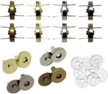 Load image into Gallery viewer, 10Sets 14/18mm Magnetic Button DIY Craft Sewing Snaps Knitting Clasps Sets for Sewing Craft Purses Bags Clothes Leather 4 Colors
