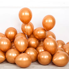 Load image into Gallery viewer, 10pcs 5/10/12inch Glossy Metal Pearl Latex Balloons Thick Chrome Metallic Colors helium Air Balls Globos Birthday Party Decor