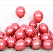 Load image into Gallery viewer, 10pcs 5/10/12inch Glossy Metal Pearl Latex Balloons Thick Chrome Metallic Colors helium Air Balls Globos Birthday Party Decor