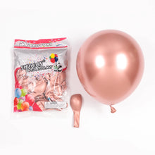 Load image into Gallery viewer, 10pcs 5/10/12inch Glossy Metal Pearl Latex Balloons Thick Chrome Metallic Colors helium Air Balls Globos Birthday Party Decor