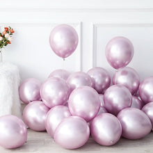 Load image into Gallery viewer, 10pcs 5/10/12inch Glossy Metal Pearl Latex Balloons Thick Chrome Metallic Colors helium Air Balls Globos Birthday Party Decor