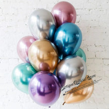 Load image into Gallery viewer, 10pcs 5/10/12inch Glossy Metal Pearl Latex Balloons Thick Chrome Metallic Colors helium Air Balls Globos Birthday Party Decor