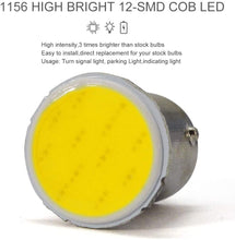 Load image into Gallery viewer, 10pcs Car LED Lights 1156 BA15S COB*12SMD Truck DRL Daytime Running Lamp 1157 BAY15D Brake Stop Signal Bulbs 24V Accessories T10