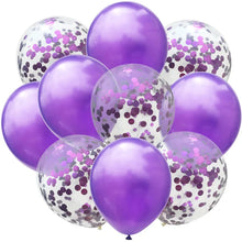 Load image into Gallery viewer, 10pcs/lot Glitter Confetti Latex Balloons Romantic Wedding Decoration Baby Shower Birthday Party Decor Clear Air Balloons