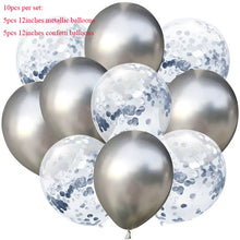 Load image into Gallery viewer, 10pcs/lot Glitter Confetti Latex Balloons Romantic Wedding Decoration Baby Shower Birthday Party Decor Clear Air Balloons