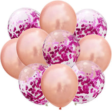 Load image into Gallery viewer, 10pcs/lot Glitter Confetti Latex Balloons Romantic Wedding Decoration Baby Shower Birthday Party Decor Clear Air Balloons