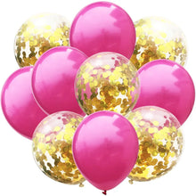 Load image into Gallery viewer, 10pcs/lot Glitter Confetti Latex Balloons Romantic Wedding Decoration Baby Shower Birthday Party Decor Clear Air Balloons