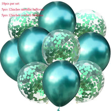 Load image into Gallery viewer, 10pcs/lot Glitter Confetti Latex Balloons Romantic Wedding Decoration Baby Shower Birthday Party Decor Clear Air Balloons