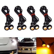 Load image into Gallery viewer, 10x Yellow 9W LED Eagle Eye Light Car DRL Daytime Running Turn Signal Light Fit All Car Pickup Truck SUV Wagen Motorcycle Boat