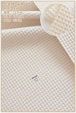 Load image into Gallery viewer, 110x50cm Pure Cotton Solid Color Thick Walf Checks Fabric, Making Hotel Bathrobe Pajamas Absorbent Breathable Handmade DIY Cloth