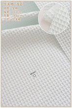 Load image into Gallery viewer, 110x50cm Pure Cotton Solid Color Thick Walf Checks Fabric, Making Hotel Bathrobe Pajamas Absorbent Breathable Handmade DIY Cloth