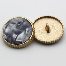 Load image into Gallery viewer, 5pcs/set Metal Button Pearl Square Buckle French Sweater Coat Decoration Button