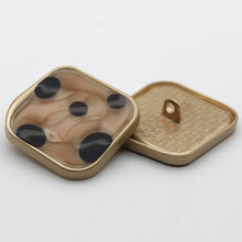 Load image into Gallery viewer, 5pcs/set Metal Button Pearl Square Buckle French Sweater Coat Decoration Button