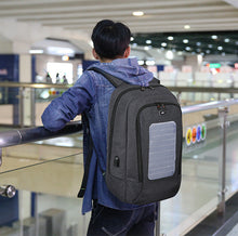 Load image into Gallery viewer, Men's business trip solar charging backpack