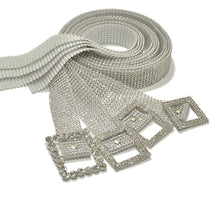 Load image into Gallery viewer, Diamond Band 9 Rows Full Rhinestone Inlaid Belt Fashion Matching Clothing Belt