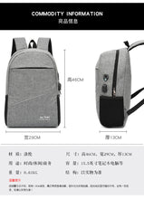 Load image into Gallery viewer, Large Sport Swagger Bag Fashionable Backpack Black Grey