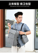 Load image into Gallery viewer, Three-piece men's large sports travel bag with nylon backpack