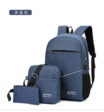 Load image into Gallery viewer, Large Sport Swagger Bag Fashionable Backpack Black Grey