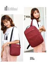 Load image into Gallery viewer, Three-piece men's large sports travel bag with nylon backpack