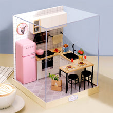 Load image into Gallery viewer, DIY House Making Mini 3D 3D Puzzle Model Children's Wooden Toys Birthday Gift