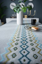 Load image into Gallery viewer, Embroidery Embroidery Table Cloth Cotton Linen Solid Color Tablecloth
