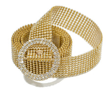 Load image into Gallery viewer, Diamond Band 9 Rows Full Rhinestone Inlaid Belt Fashion Matching Clothing Belt
