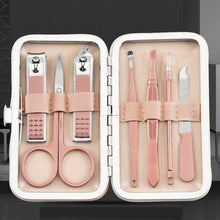 Load image into Gallery viewer, Black Manicure Set 7-Piece Set Nail Scissors Nail Clippers Set Manicure Manicure Implement