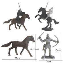 Load image into Gallery viewer, Medieval Ancient Soldier Warrior Cavalry Knight War Horse War Ornaments Military Ancient Soldier Model Toy