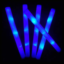 Load image into Gallery viewer, 12/15/30/60Pcs/Lot Glow Sticks Bulk Colorful LED Foam Stick Glow Sticks Cheer Tube RGB LED Glow in the Dark Light for Xmas Party