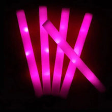 Load image into Gallery viewer, 12/15/30/60Pcs/Lot Glow Sticks Bulk Colorful LED Foam Stick Glow Sticks Cheer Tube RGB LED Glow in the Dark Light for Xmas Party