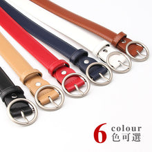 Load image into Gallery viewer, Korean Style round Buckle Pants Belt Student Jeans All-Match Women's Belt