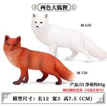 Load image into Gallery viewer, Fox model toy wild animal model set toy simulation solid fox plum deer children cake decorations