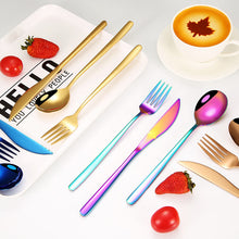 Load image into Gallery viewer, Stainless Steel Spoon Coffee Spoon Fork Solid Stirring Spoon Dessert Spork