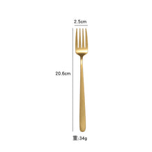 Load image into Gallery viewer, Stainless Steel Spoon Coffee Spoon Fork Solid Stirring Spoon Dessert Spork