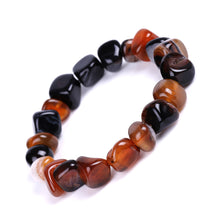 Load image into Gallery viewer, Irregular Bracelet with Shape Mixed Color Red Black Dream Agate Bracelet Ornament