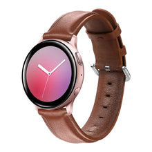Load image into Gallery viewer, 20MM Leather watch band for Samsung Galaxy Watch Active 2 smartwatch