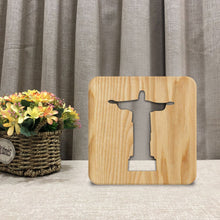 Load image into Gallery viewer, Wooden Craft Light Hollow Night Light FS-T1971W Bedroom Decorative Light