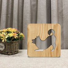 Load image into Gallery viewer, Pet Wooden Lamp Hollow Shiba Inu Modeling Lamp Christmas Decorative Table Lamp Ambience Light