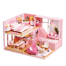 Load image into Gallery viewer, DIY Dollhouse Miniature with Furniture Pink Girl Gift