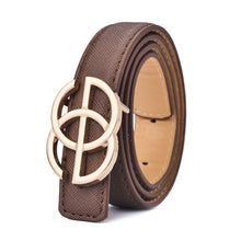 Load image into Gallery viewer, Cross Pattern Belt Simple Fashion Children's Leather Belt Student Decoration Thin Belt
