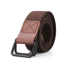Load image into Gallery viewer, Canvas Belt Youth Student Jeans Pant Belt Double Ring Buckle Men's Tooling Characteristic Belt