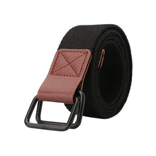 Load image into Gallery viewer, Canvas Belt Youth Student Jeans Pant Belt Double Ring Buckle Men's Tooling Characteristic Belt