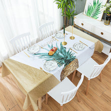 Load image into Gallery viewer, Tablecloth Waterproof Heat Proof and Oil-Proof Disposable Simple PVC Dining Table Cushion Coffee Table Tablecloth Household