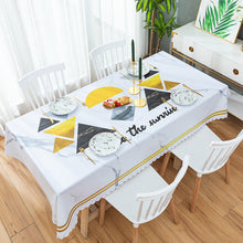 Load image into Gallery viewer, Tablecloth Waterproof Heat Proof and Oil-Proof Disposable Simple PVC Dining Table Cushion Coffee Table Tablecloth Household