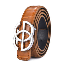 Load image into Gallery viewer, Cross Pattern Belt Simple Fashion Children's Leather Belt Student Decoration Thin Belt